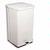 Detecto P-24 White Baked Epoxy Steel Step-On Can Waste Receptacle 24 Quart Capacity