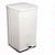 Detecto P-48 White Baked Epoxy Steel Step-On Can Waste Receptacle 48 Quart Capacity