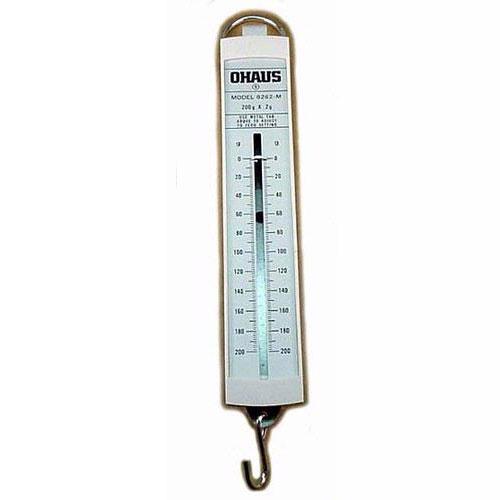 Ohaus 8262-MO Pull-Type Metric Spring Scale,200g x 2g