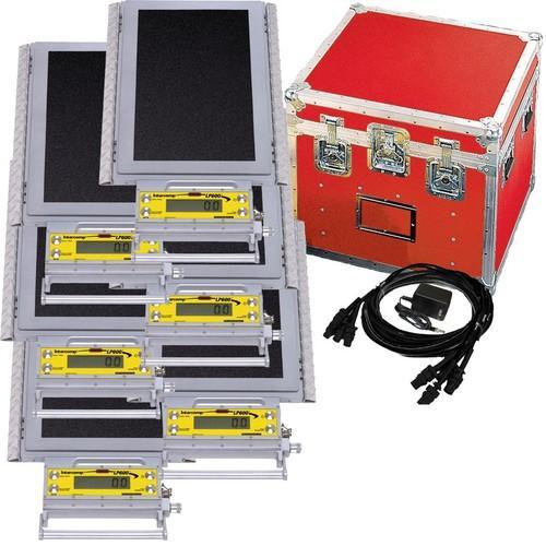 Intercomp LP600 170113-RF Low Profile Wheel Load Scale Systems (6 Scales) w/Handheld Computer, 6-20K-120000 x 50 lb