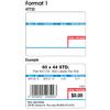 Ishida 47732 Format 1 - 1 Name Line and 2 Ingredient Lines 12 Rolls
