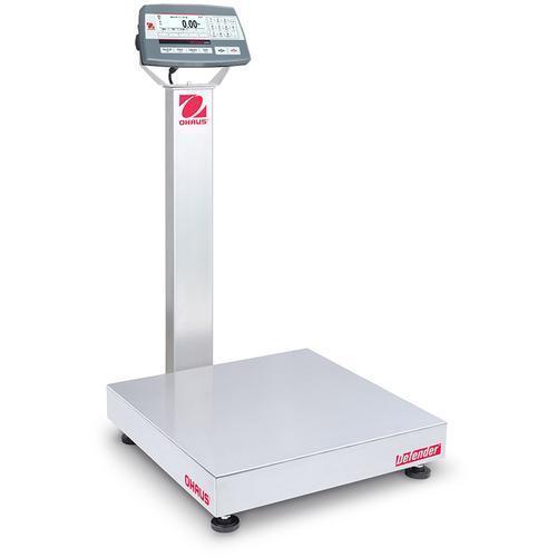 Ohaus D52XW125WTX7 Defender 5000 Washdown 18 x 24 in Bench Scale 250 x 0.01 lb and Legal for Trade 250 x 0.05 lb