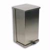 Detecto C-48 Stainless Steel Step-On Can Waste Receptacle 48 Quart (12 Gallon) Capacity