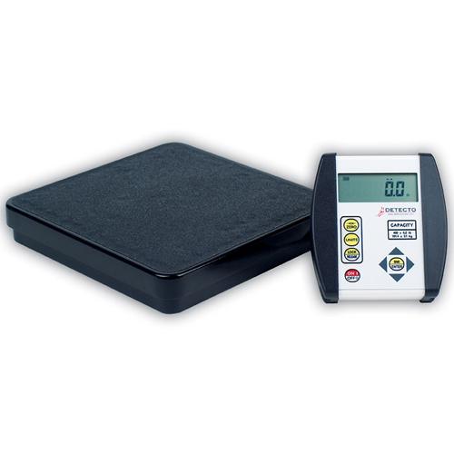 Detecto DR400-750 Low-Profile Portable Physician Floor Scale 400 lb Capacity