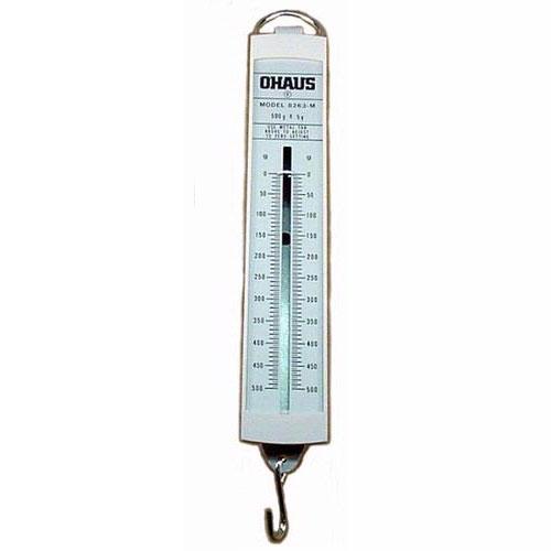 Ohaus 8263-MO Pull-Type Metric Spring Scale,500g x 5g