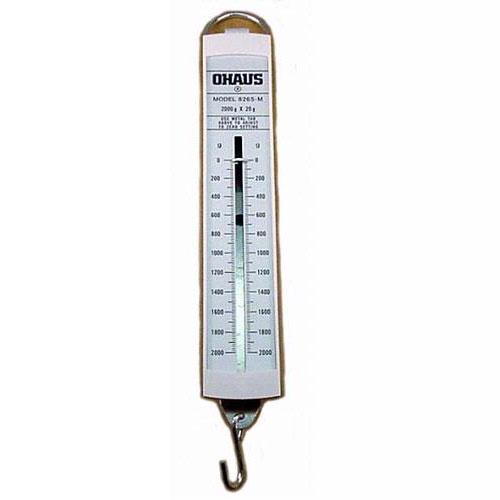 Ohaus 8265-MO Pull-Type Metric Spring Scale,2000g x20g