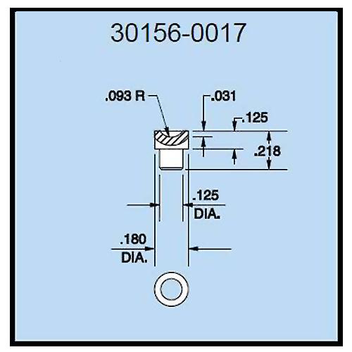 Dillon 30156-0017-TOP Cupped Compression Fitting (Top)