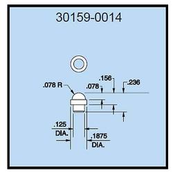 Dillon 30159-0014-TOP Dome Compression Fitting (Top)