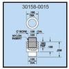 Dillon 30158-0015-TOP Nylon Insert Compression Fitting (Top)