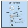 Dillon 30483-0011 Dome Compression Load Fitting for 500 - 1000 lb (500 kg) Capacity Force Gauges