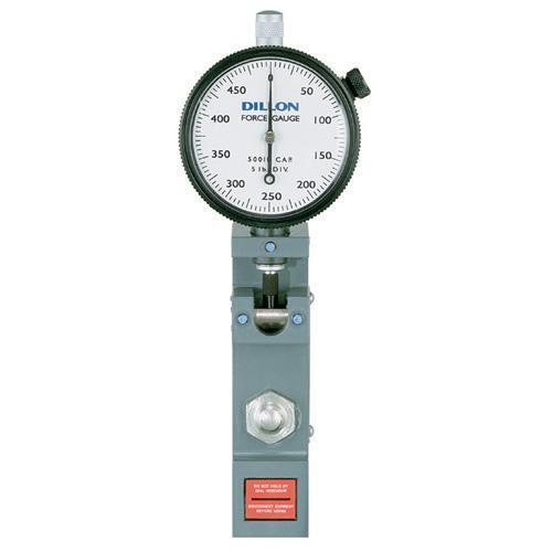Dillon AWT05-100989 High-Range Flat Bottom Model U Force Gauge (5000 x 50 lb Capacity & Dial Divisions)