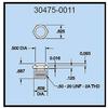 Dillon 30475-0011 Flat Compression Load Fitting for 2,000 to 10,000 lb (1000 & 5000 kg) Capacity Force Gauges