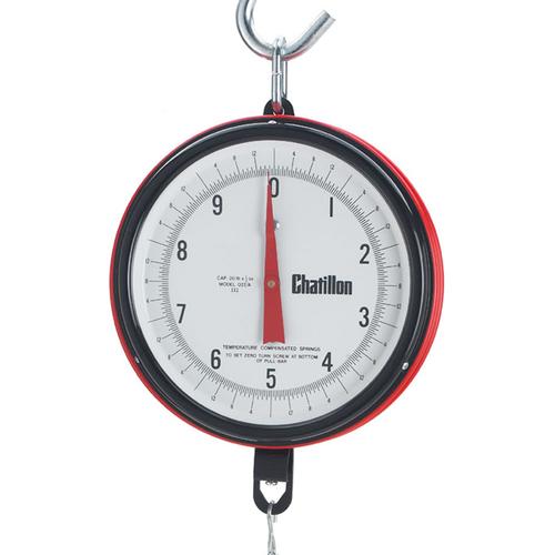 Chatillon 0720DD-X Century Series Hanging Scale, 20 lb x 1 oz, Head Only