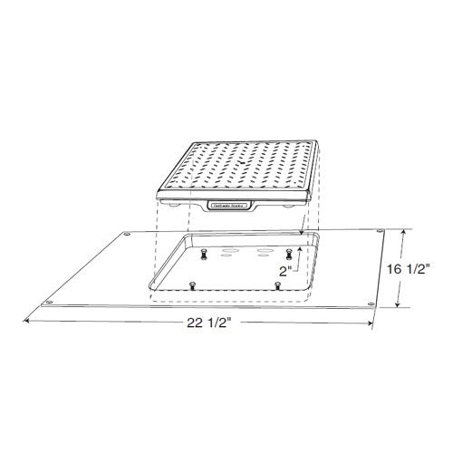 Fairbanks 21100 Counter Insert for Ultegra Bench Scales 