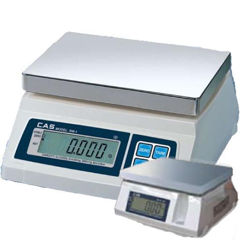 CAS SW-20-D Portable Digital Scale W/ Dual Display, 20 lb x 0.01 lb, Legal for Trade