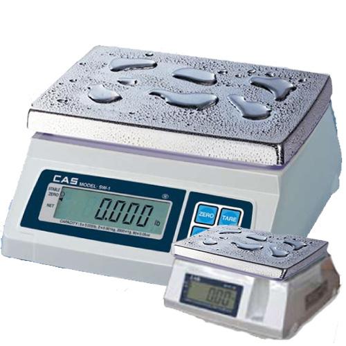 CAS SW-50WD Portable Digital Scale Washdown W/ Dual Display, 50 lb x 0.02 lb, Legal for Trade