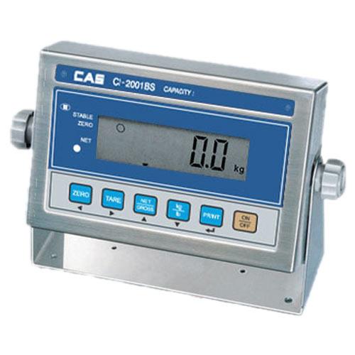 CAS CI-2001BS Stainless Steel Indicator with LCD Display and Backlight, Legal for Trade 