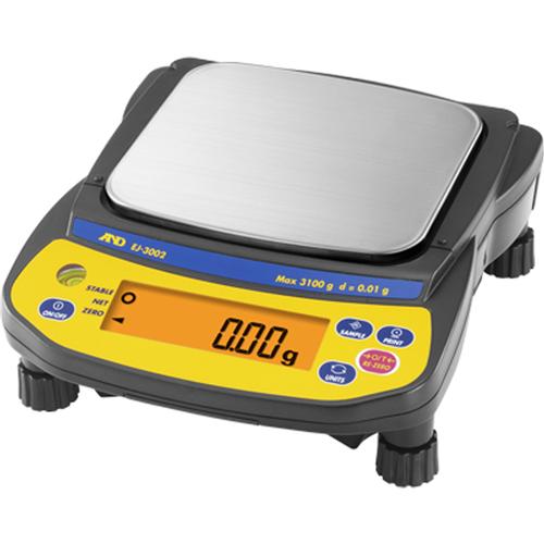 AND Weighing EJ-6100 NEWTON SERIES Compact Balances, 6100g x 0.1g