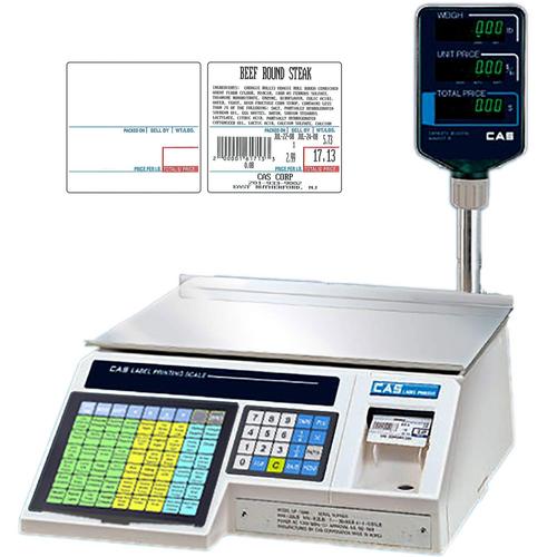 CAS LP1000N Label Printing Scale 30X0.01 lb,NTEP,Legal For Trade,Free case Label 