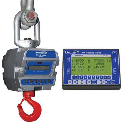 Intercomp CS3000 100682-RFX Crane Scale w/S1 Swivel & Eyehook & Wireless Indicator, 5,000 x 1lb