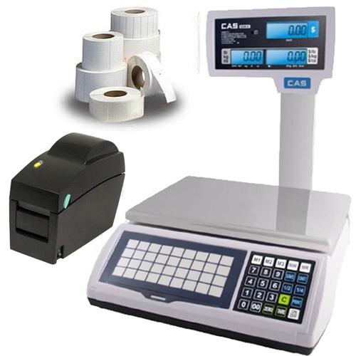 CAS JR-S2000POLE60 NTEP Scale, 60 x 0.01 lb w/Column, Printer & Labels