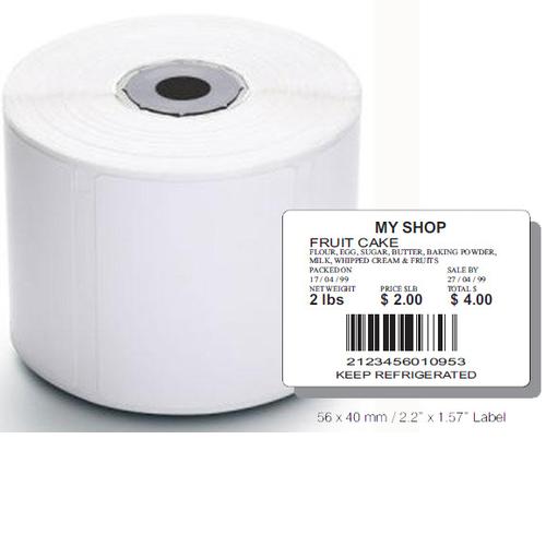 Torrey TR-8010BX12 58 x 40mm Thermal labels 12 Rolls (1500 Lables)
