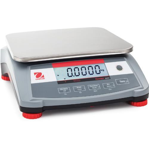 Ohaus 30031707 Ranger 3000 Compact Bench Scale 3 lb x 0.0001 lb  Legal for Trade 3 lb x 0.001 lb