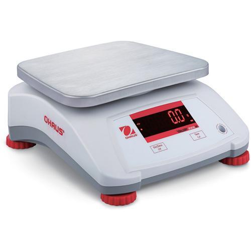 Ohaus V22PWE3T Valor 2000 Compact Washdown Scale (30035683) - 6 x 0.001 lb