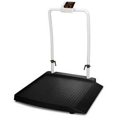 Rice Lake 350-10-2 Single Ramp Handrail Wheelchair Scale , 1000 lb x 0.2 lb