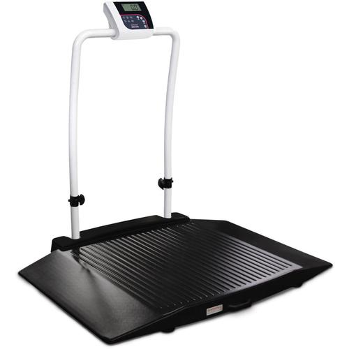 Rice Lake Wheelchair Handrail Scale 350-10-3 - 1000 x 0.2 lb Two Ramps