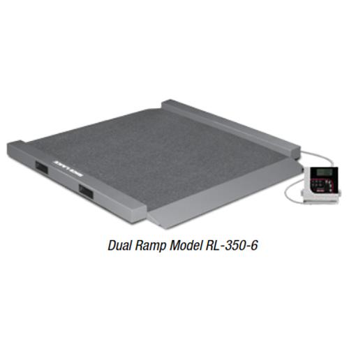 Rice Lake RL-350-6 Portable Bariatric Wheelchair Scale Two Ramps , 1000 lb x 0.2 lb Rice Lake RL-350-6 Portable Bariatric Wheelchair Scale Two Ramps , 1000 lb x 0.2 lb