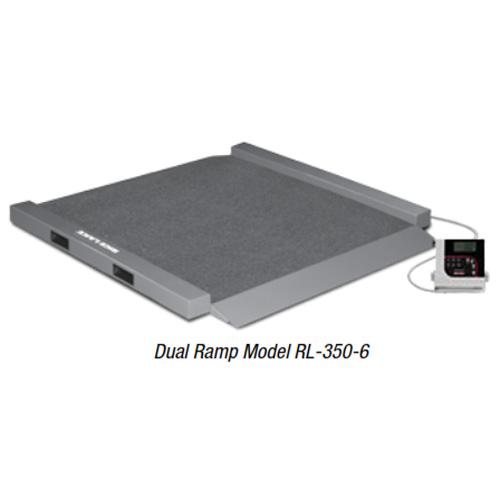 Rice Lake RL-350-6 Portable Bariatric Wheelchair Scale Two Ramps , 1000 lb x 0.2 lb