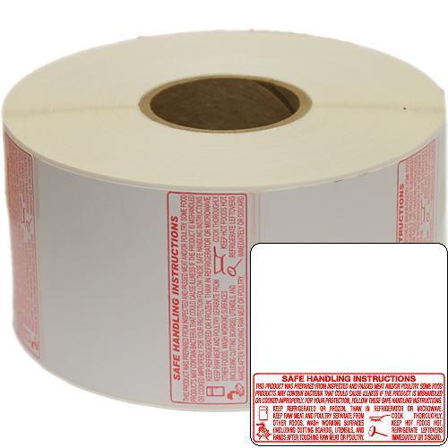 Torrey DT2LBLSAFE 58 x 60mm Safe Handling Thermal labels 10 Rolls for DT2 printer TR8040