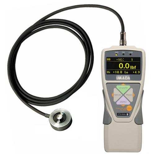 Imada ZTS-LM-4 - Digital Force Gauge with Luminescent EL Display and Button Sensor, 4.4 x 0.001 lb