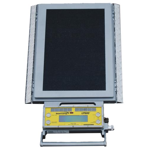 Intercomp 182005 - LP600 Low Profile Wheel Load Scale with IR Control, Ramps and Solar Panels, 20000 X 10 lb