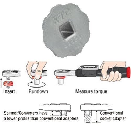Imada BAE34 - Converter, Converts 3/8 to 1/2 inch Drive