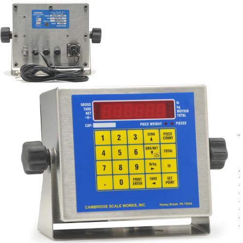 Cambridge SSCSW-20AT-B LED Indicator Stainless Steel Legal for Trade with Battery and Full Numeric Keypad