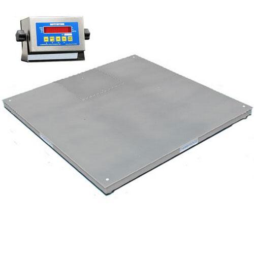 Cambridge 660242425kS MODEL SS660-OB Low Profile 24x24x3 Stainless Steel Floor Scale 2500 x 0.2 lb