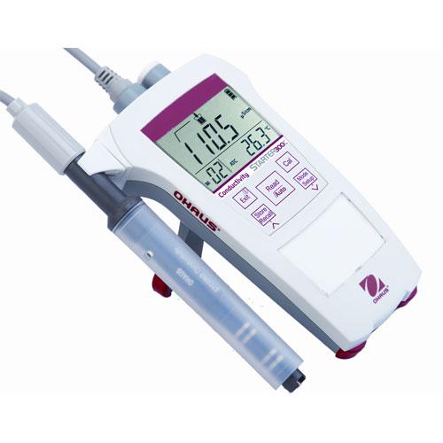 Ohaus ST300C Starter Series Portable Water Conductivity Analysis Meter 