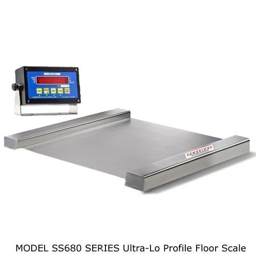 Cambridge 680SS36361K Model SS680 Stainless Steel Ultra-Lo 36 x 36 x 1.5 Floor Scale 1000 X 0.2 lb