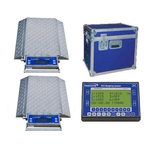 Intercomp 181502-RFX-K2 PT-300DW Double-Wide Solar-Powered Wheel Load Scale 80,000 x 100 lb