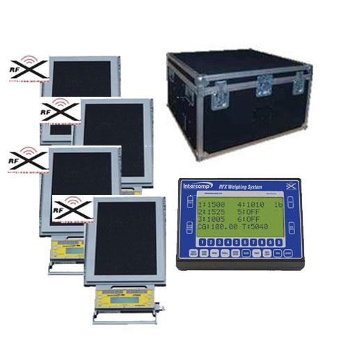 Intercomp LP600 182018-RFX-K4 Solar-Powered Wheel Load 4 Scale System 80,000 x 50 lb