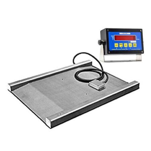 Cambridge S670236362K Model SS670-2 Series Stainless Steel Scale Built In Double Ramp 36 x 36 x 1.5 / 2500 x 0.5 With Indicator