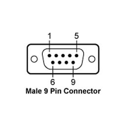 Minebea YCC02-D09M6 - 9-Pin D-Sub Male Connector, 6m Connecting Cable 