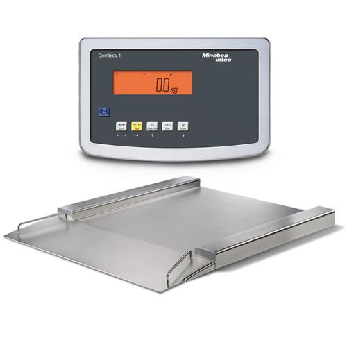 Minebea IFP4-150GGK IF Painted Steel Combics 1 Flat-Bed Scales With Indicator 23.6 x 23.6, 330 x 0.01 lb