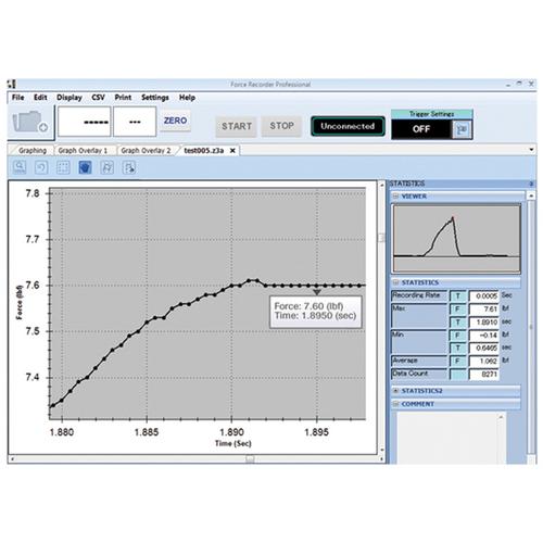 Imada ZT-RP Pro Force Recorder Data Acquisition Software