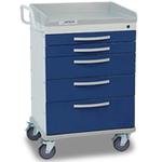 Detecto WC33669BLU WHISPER Anesthesiology Cart 5 Drawers Detecto WC33669BLU WHISPE