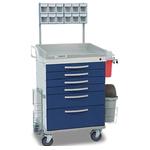 Detecto WC333369BLU-L WHISPER Anesthesiology Cart with Accessories 6 Drawers Detecto WC333369BLU-L WHI