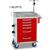 Detecto RC333369RED-L Rescue Emergency Room Carts 6 Drawers (Red)