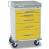 Detecto RC33669YEL Rescue Isolation Medical Carts 5 Drawers (Yellow)